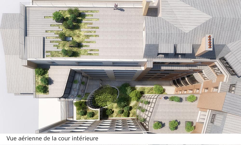 Vue aerienne cour interieure 2